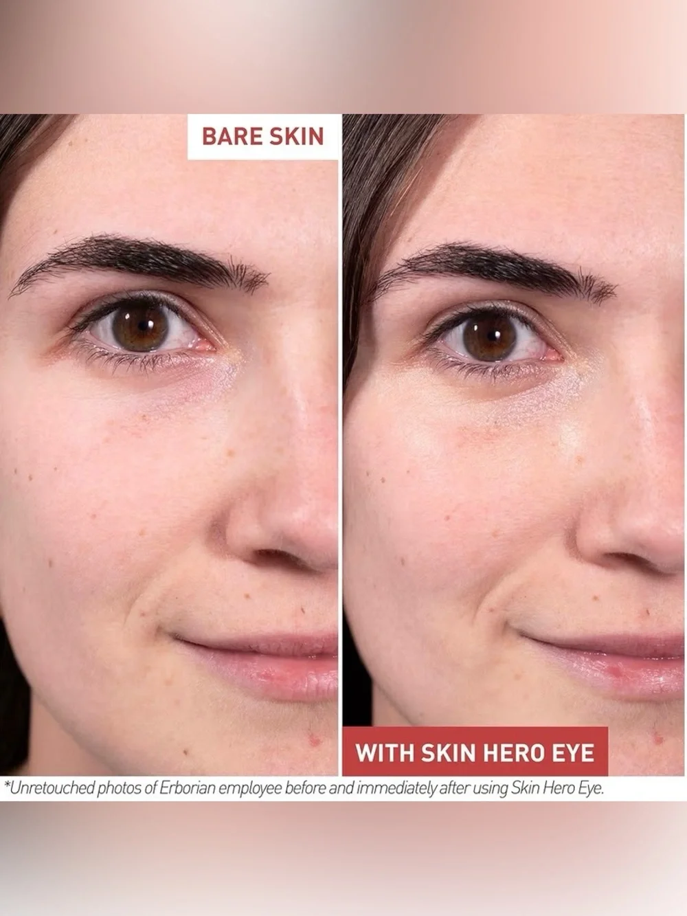 Erborian Skin Hero Eye Cream Anti-Fatigue Dark Circles Brightening Korean 10mL